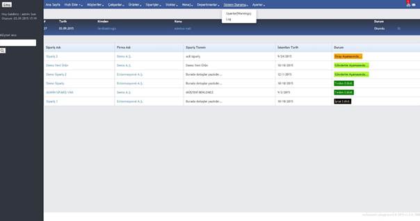 Description: C:\Users\semih.aslankeser\Desktop\crm ekranlar\admin\sistemdurumu.JPG